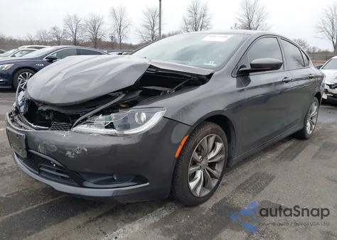 2015 Chrysler 200 S z USA, uszkodzony, nr VIN 1C3CCCBB9FN675978